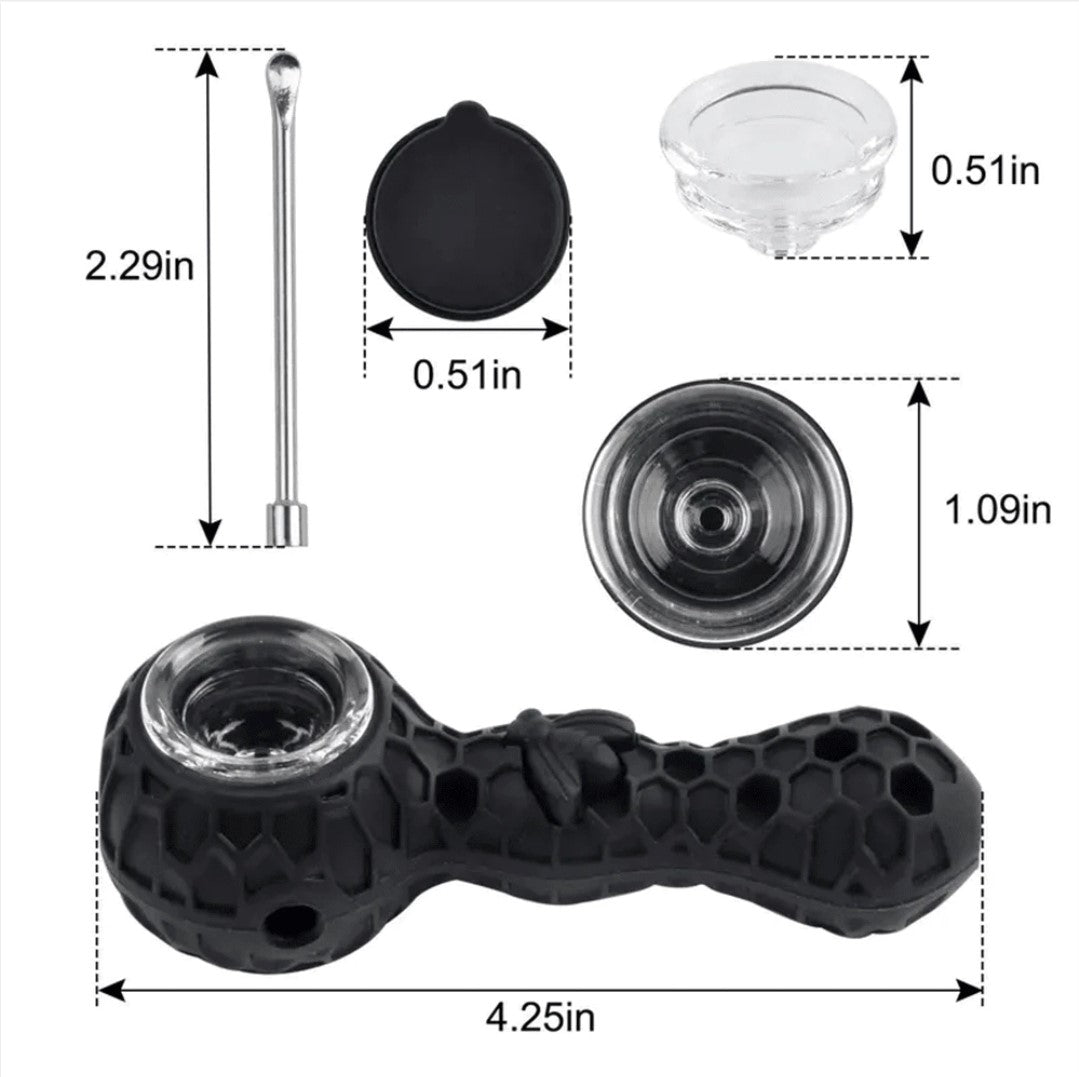 Black Honey Comb Pipe
