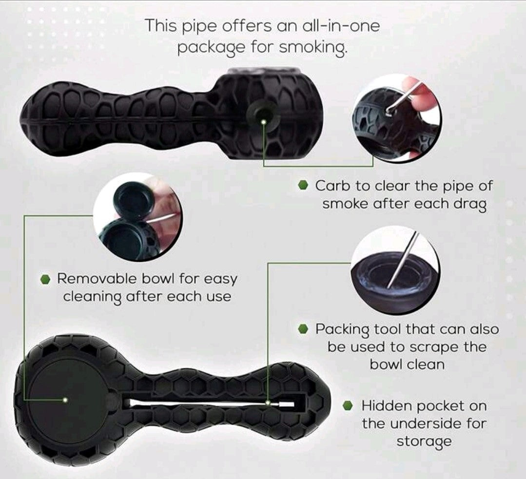 Black Honey Comb Pipe