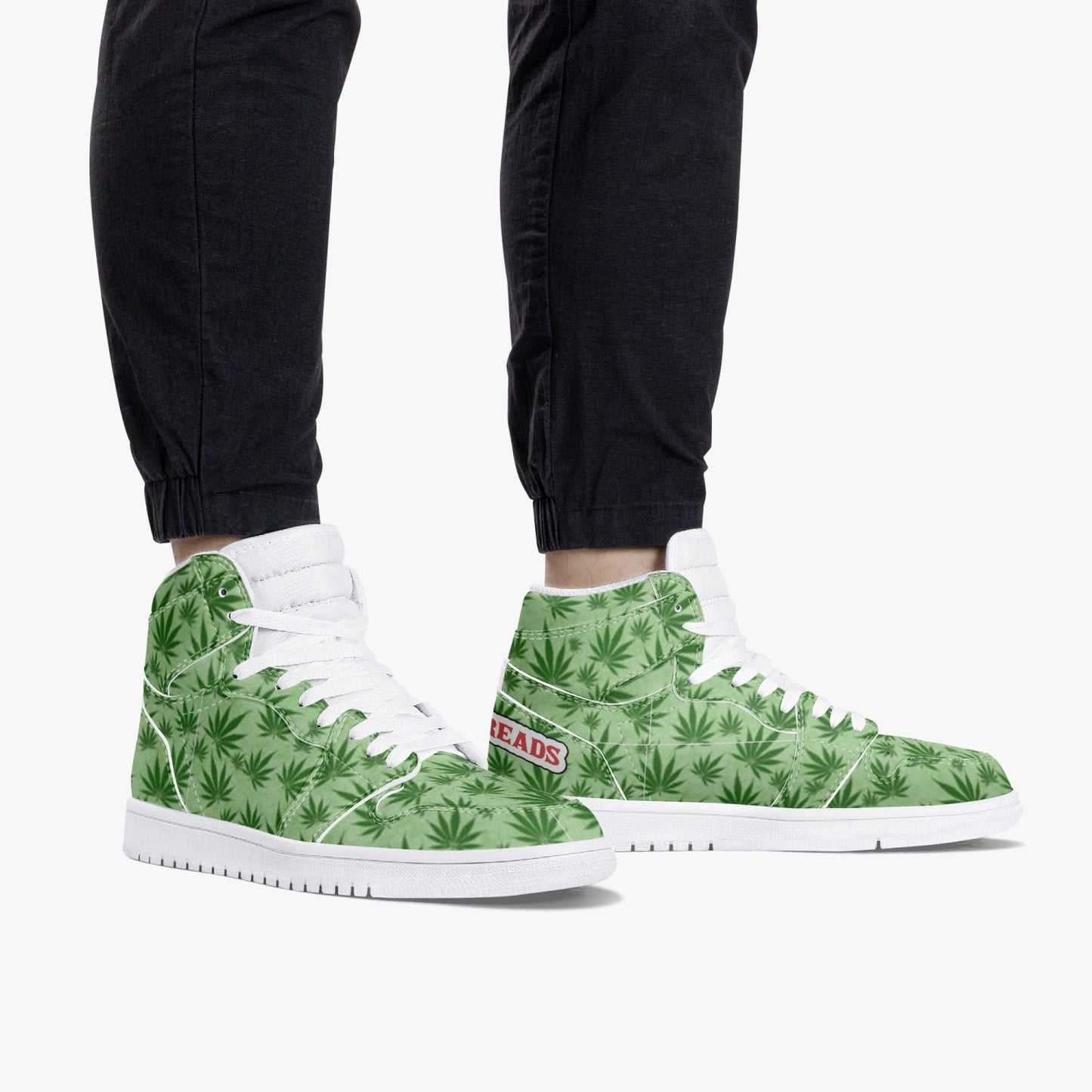 Air Fourdan High-Top Leather Sneakers