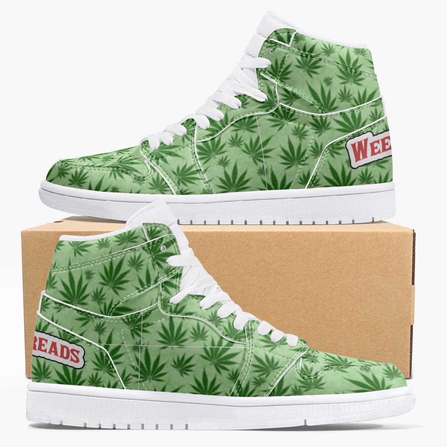 Air Fourdan High-Top Leather Sneakers
