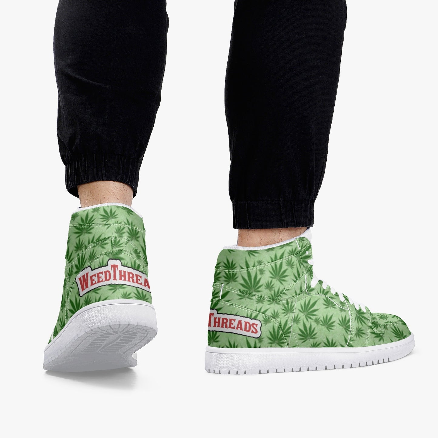Air Fourdan High-Top Leather Sneakers
