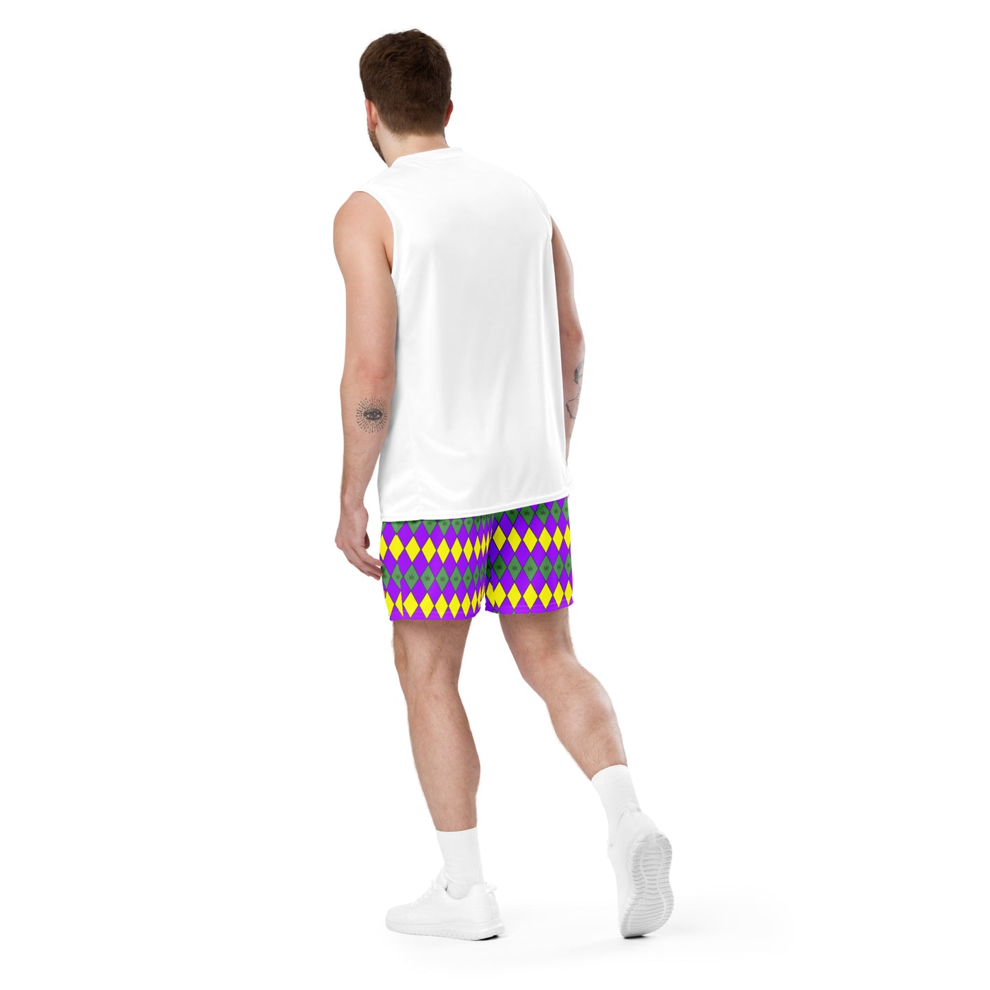 Mardi Gras Unisex mesh shorts