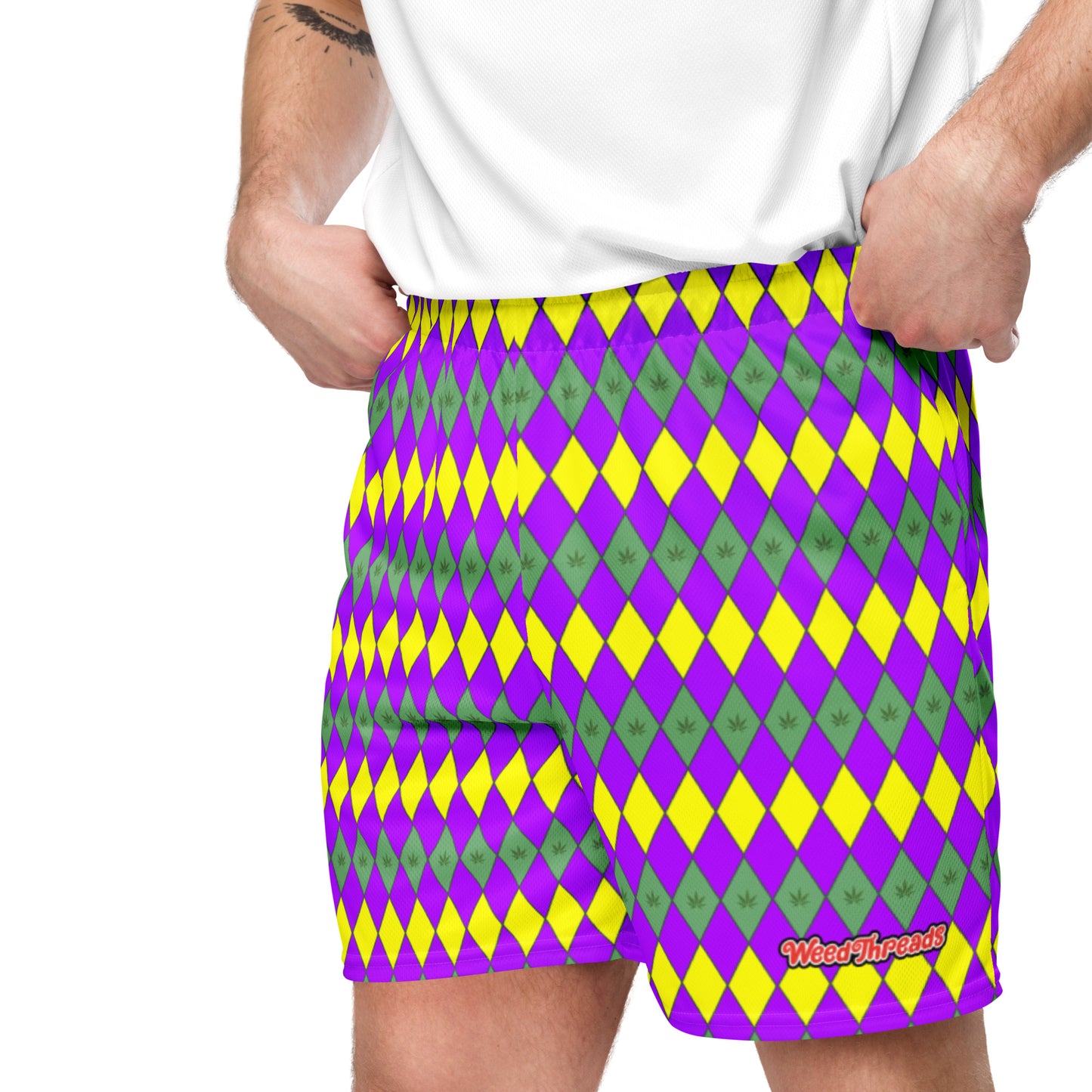 Mardi Gras Unisex mesh shorts