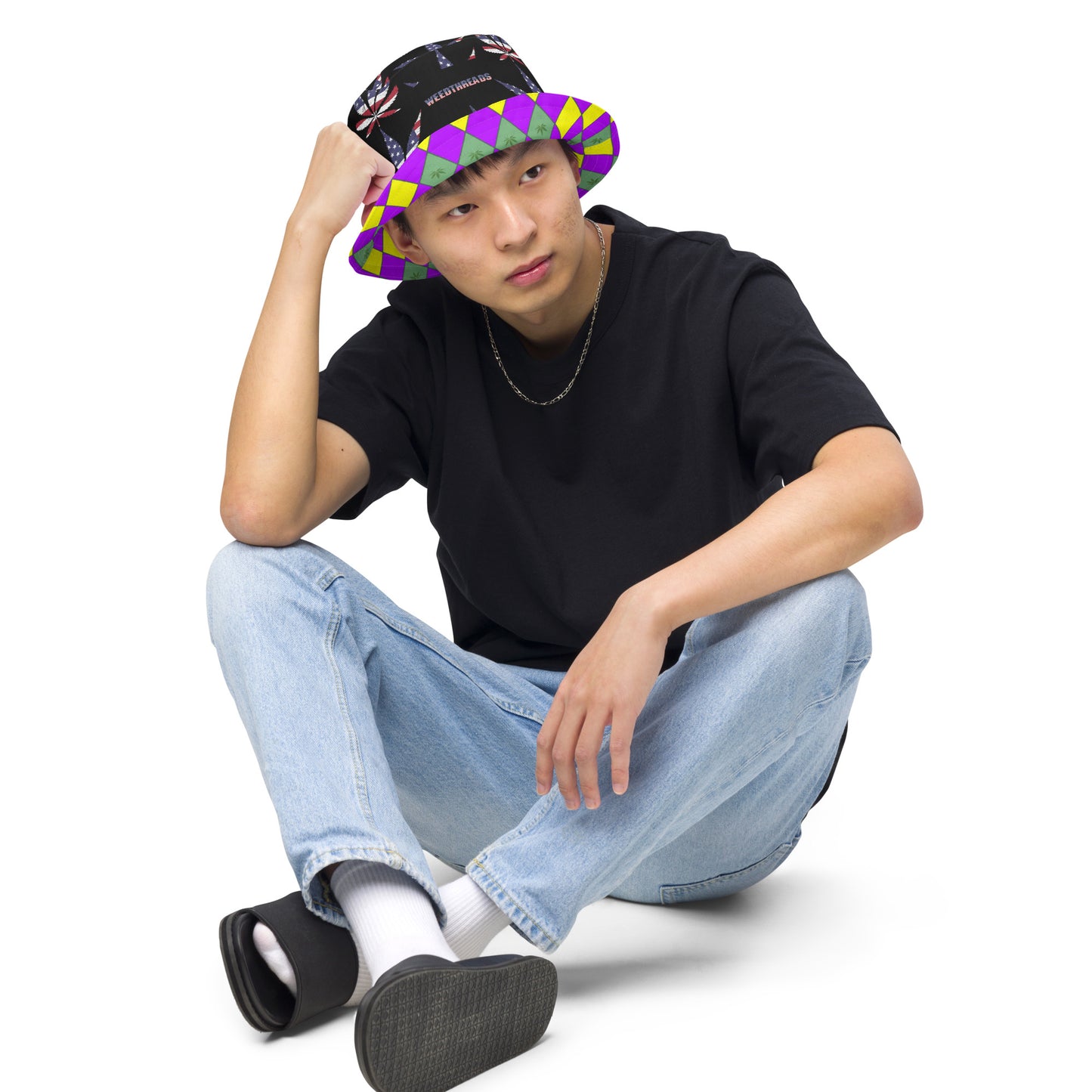 Mardi Gras bucket hat
