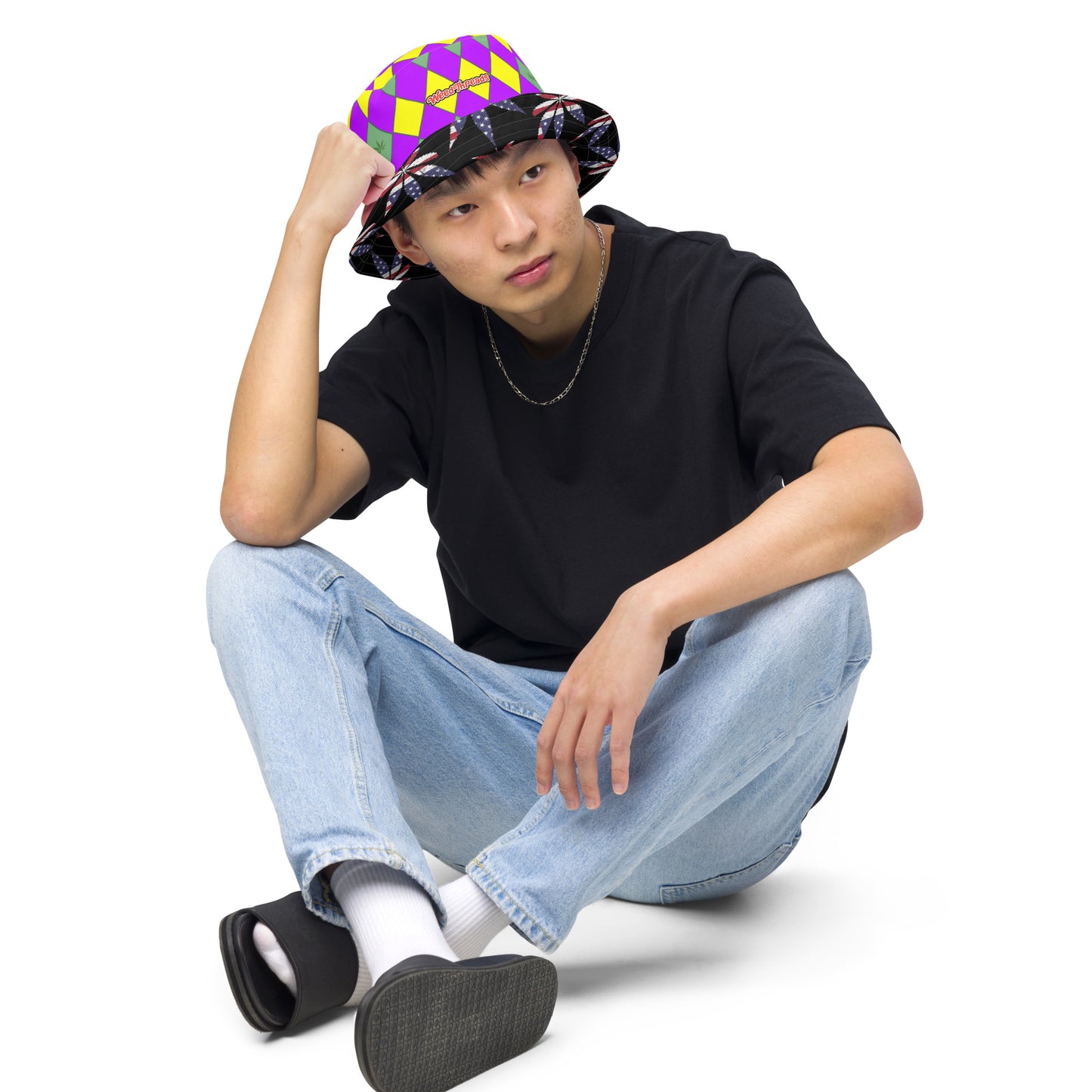 Mardi Gras bucket hat