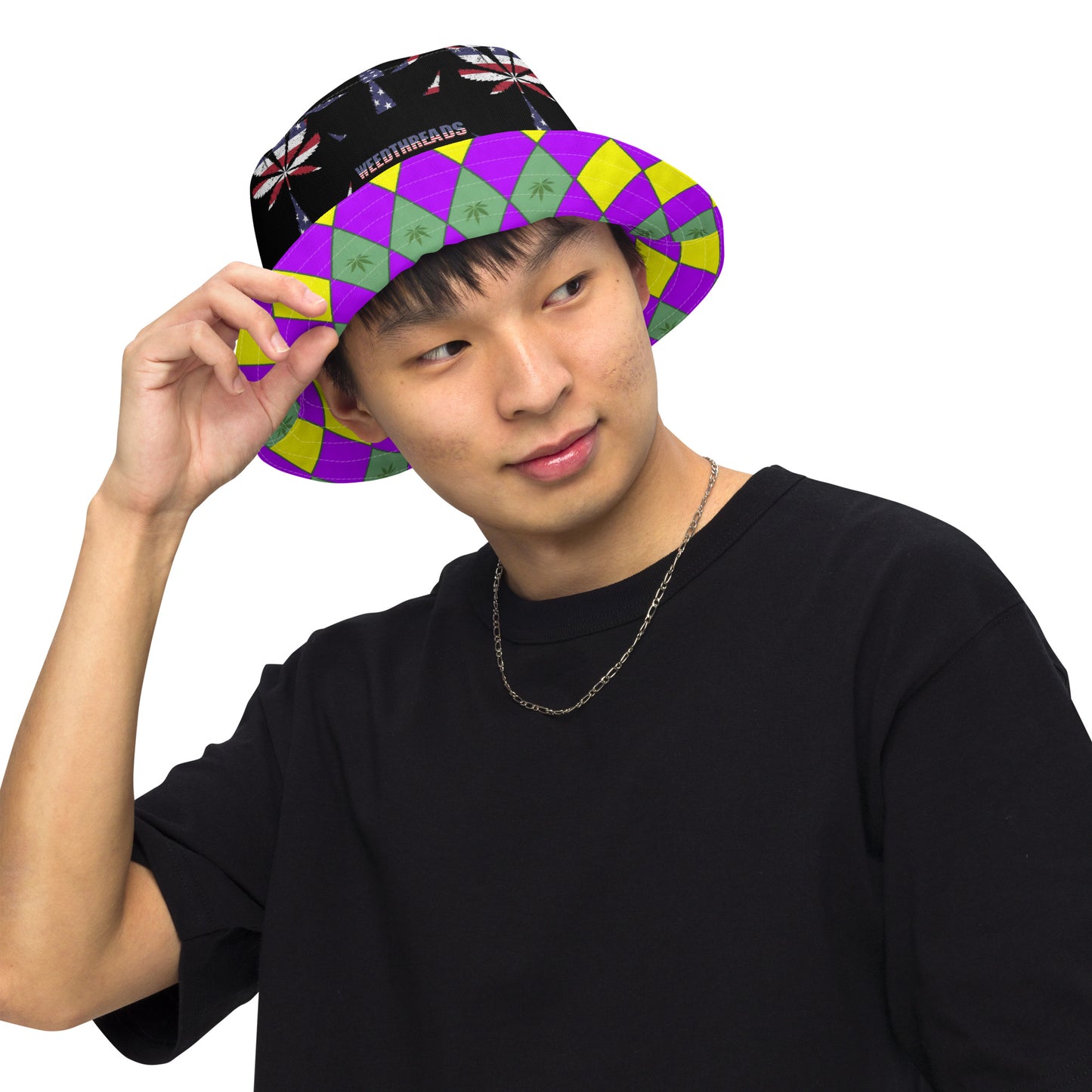 Mardi Gras bucket hat