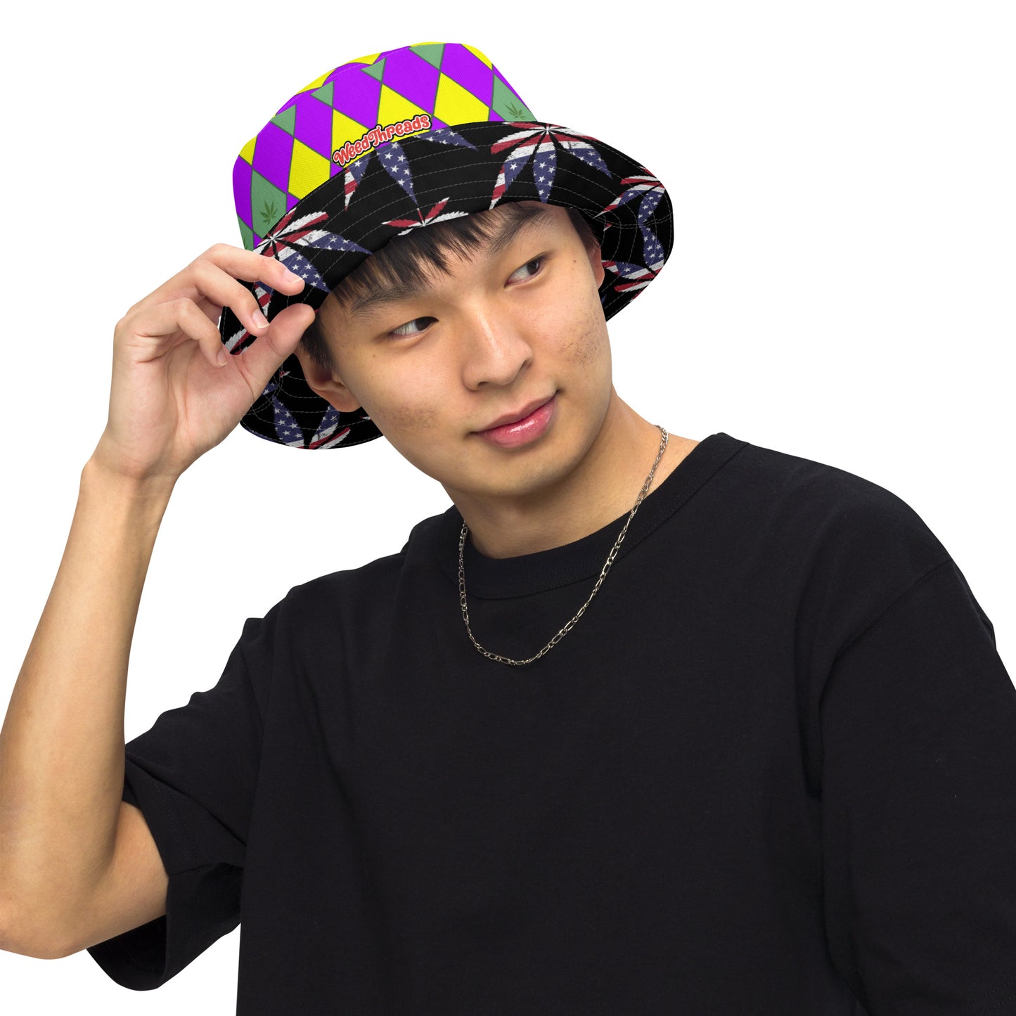 Mardi Gras bucket hat