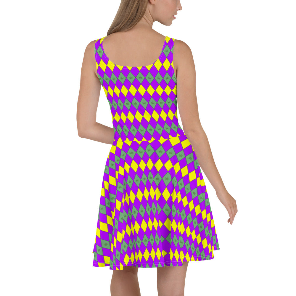 Mardi Gras Skater Dress