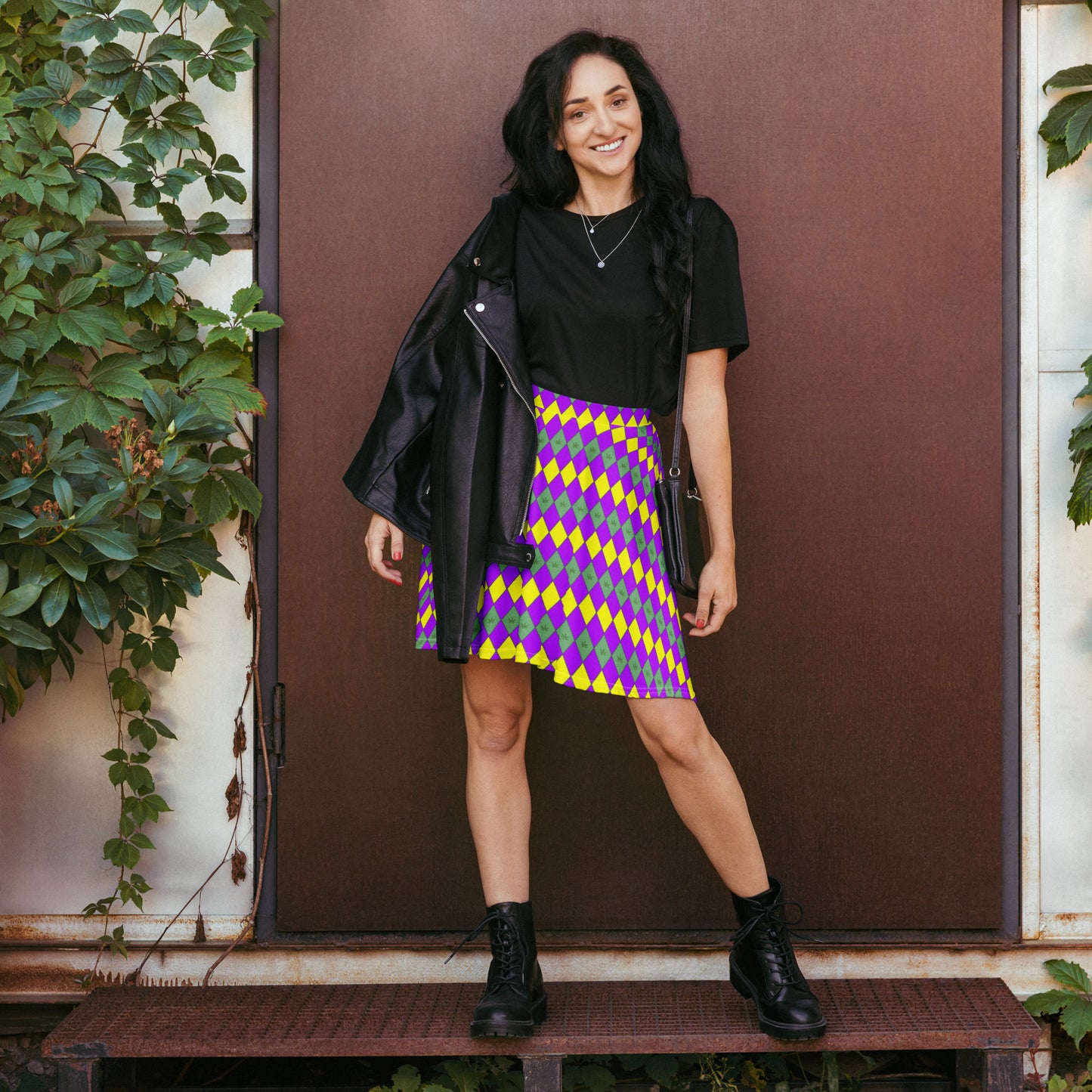 Mardi Gras Skater Skirt