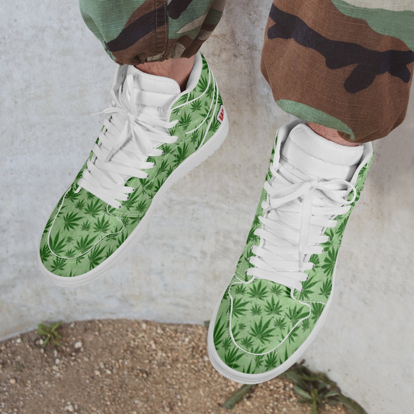 Air Fourdan High-Top Leather Sneakers