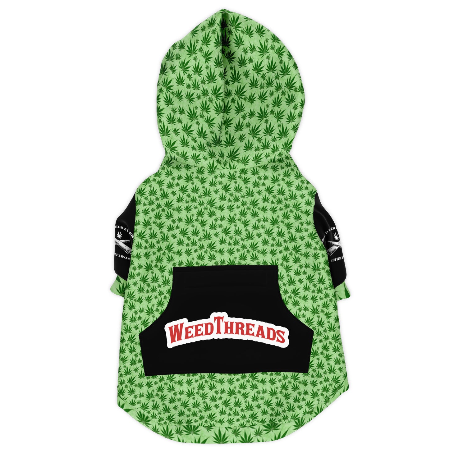 Green Leaves Dog Hoodie