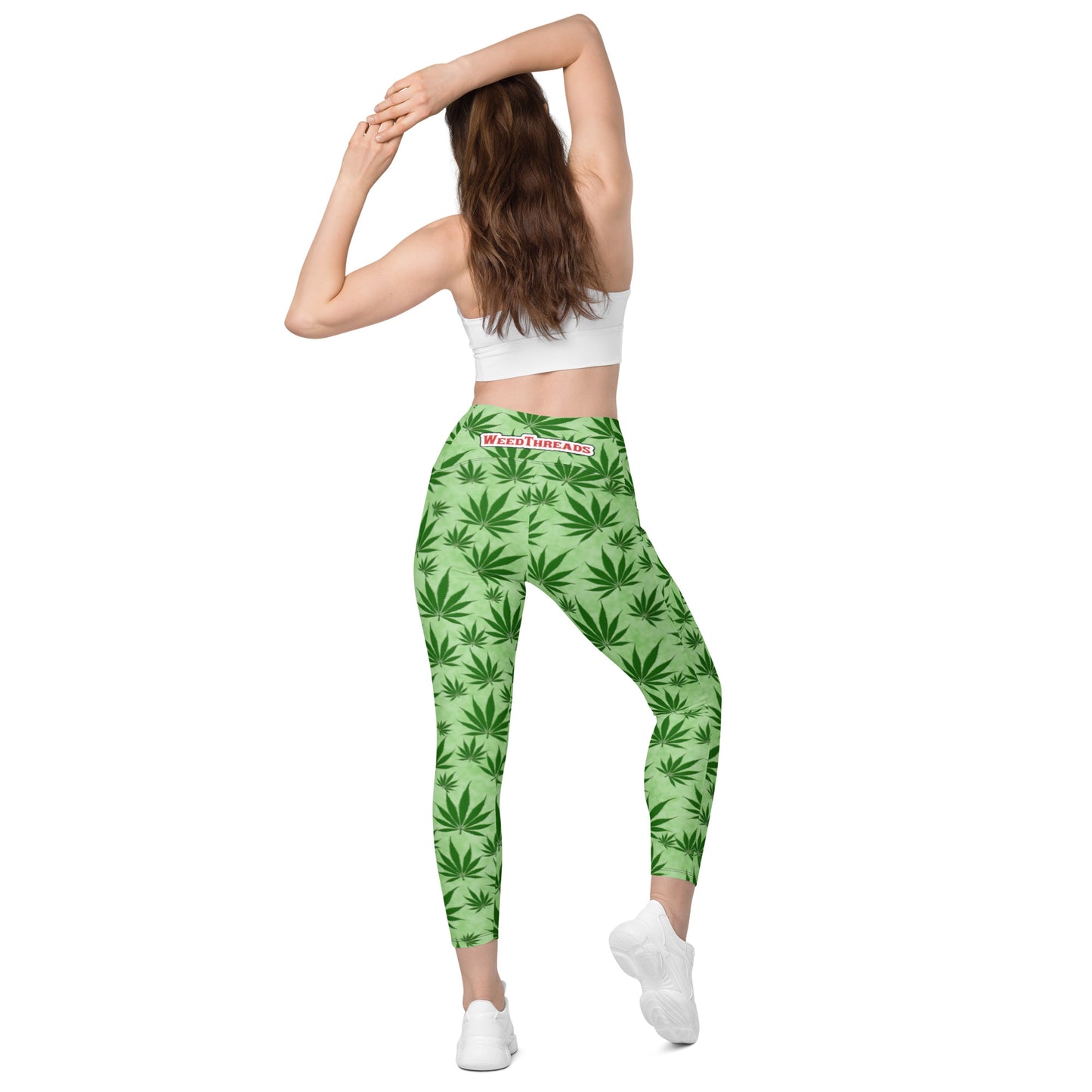 Green Leggings with pockets