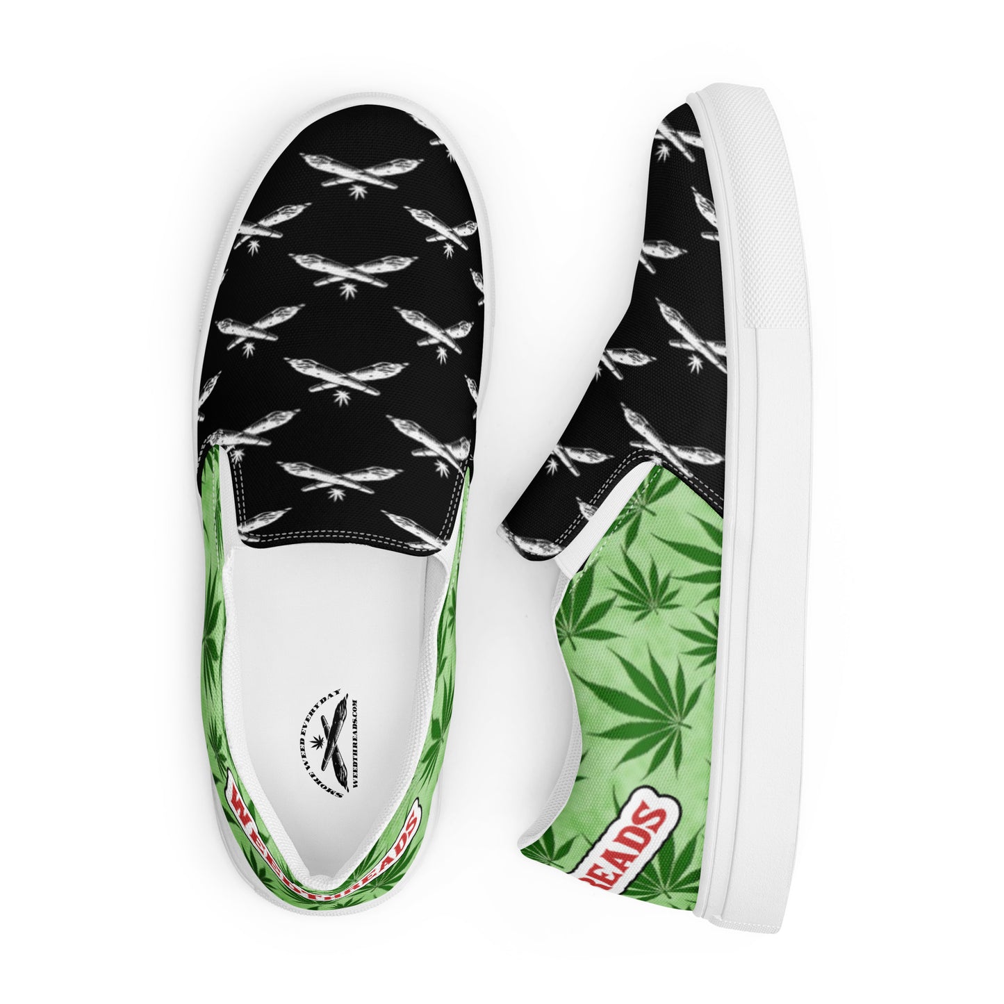 Crossed Joints Men’s slip-on canvas shoes