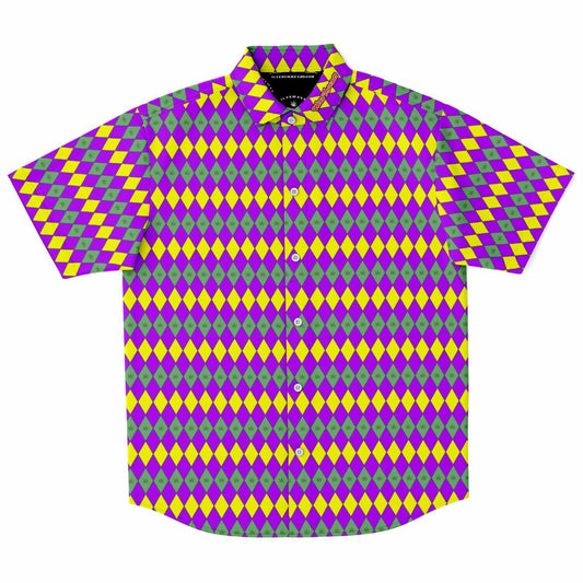 Mardi Gras Button Up