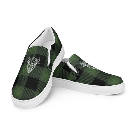 Tatanka Plaid Slip-On Canvas Shoes